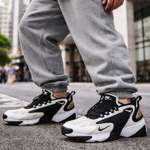 Nike Zoom 2K White Black Chunky Sneakers Men's 8 Y2K‎ Retro AO0269-101